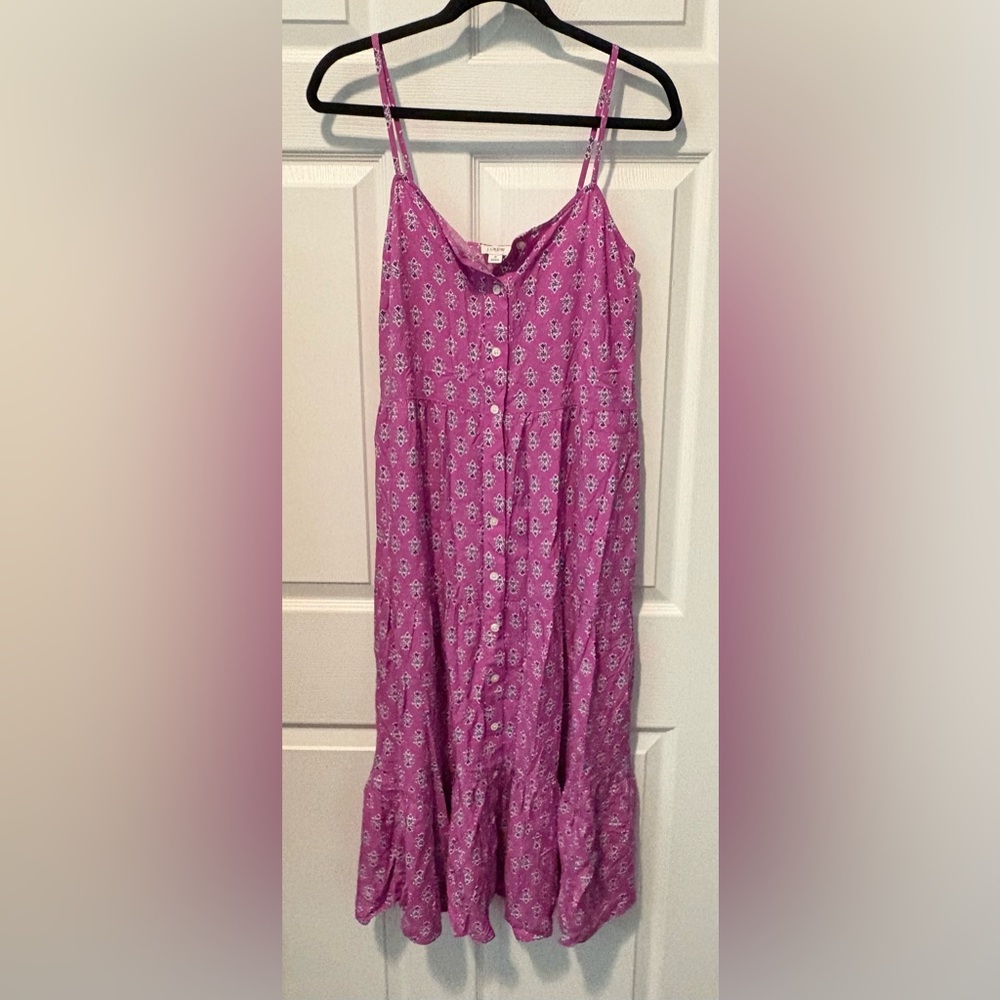 J. Crew Purple Floral Dress